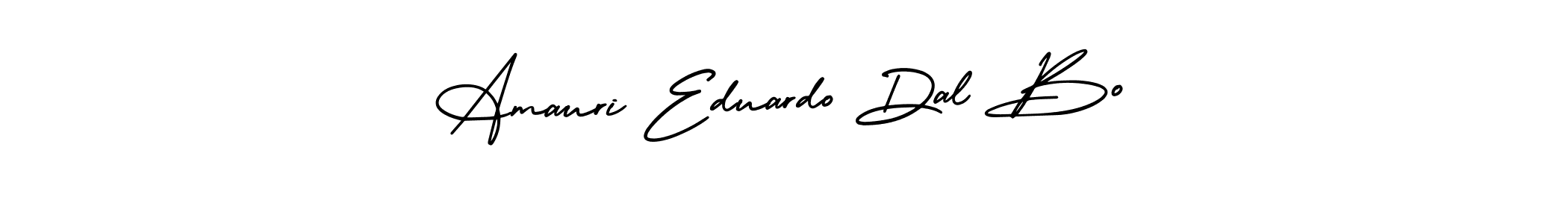This is the best signature style for the Amauri Eduardo Dal Bo name. Also you like these signature font (AmerikaSignatureDemo-Regular). Mix name signature. Amauri Eduardo Dal Bo signature style 3 images and pictures png
