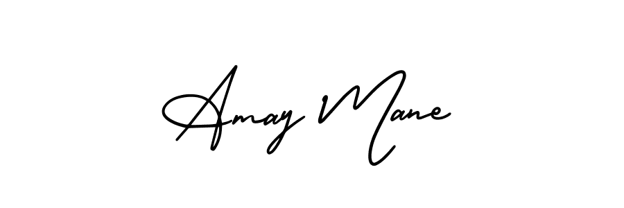 if you are searching for the best signature style for your name Amay Mane. so please give up your signature search. here we have designed multiple signature styles  using AmerikaSignatureDemo-Regular. Amay Mane signature style 3 images and pictures png