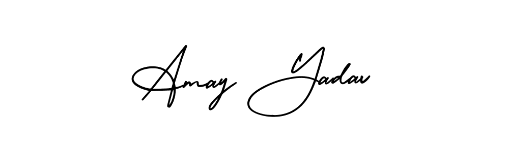 Make a beautiful signature design for name Amay Yadav. Use this online signature maker to create a handwritten signature for free. Amay Yadav signature style 3 images and pictures png