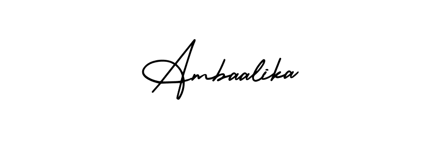 Also we have Ambaalika name is the best signature style. Create professional handwritten signature collection using AmerikaSignatureDemo-Regular autograph style. Ambaalika signature style 3 images and pictures png