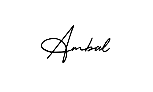 Use a signature maker to create a handwritten signature online. With this signature software, you can design (AmerikaSignatureDemo-Regular) your own signature for name Ambal. Ambal signature style 3 images and pictures png