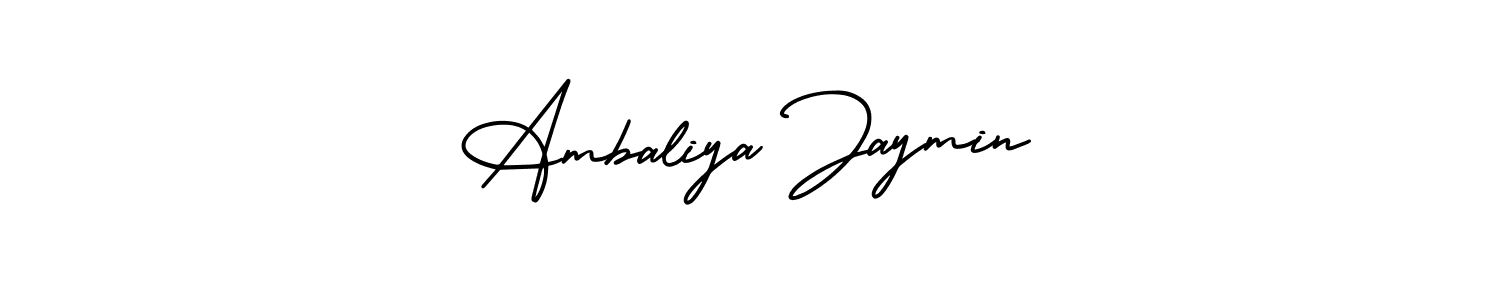 How to make Ambaliya Jaymin signature? AmerikaSignatureDemo-Regular is a professional autograph style. Create handwritten signature for Ambaliya Jaymin name. Ambaliya Jaymin signature style 3 images and pictures png