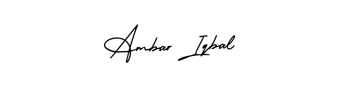 Create a beautiful signature design for name Ambar Iqbal. With this signature (AmerikaSignatureDemo-Regular) fonts, you can make a handwritten signature for free. Ambar Iqbal signature style 3 images and pictures png