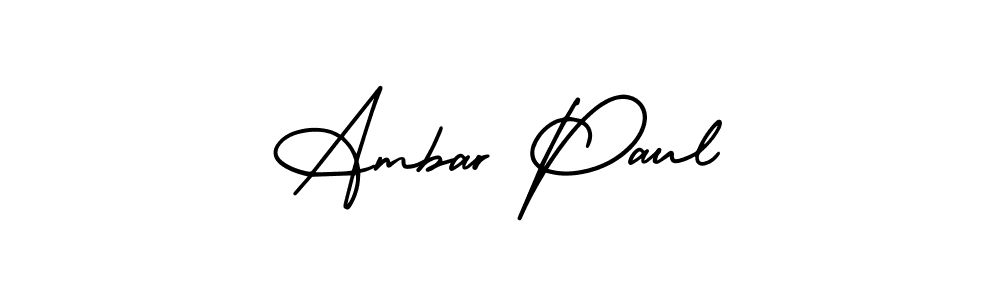 Similarly AmerikaSignatureDemo-Regular is the best handwritten signature design. Signature creator online .You can use it as an online autograph creator for name Ambar Paul. Ambar Paul signature style 3 images and pictures png