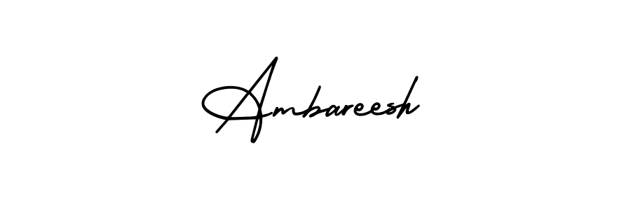 Similarly AmerikaSignatureDemo-Regular is the best handwritten signature design. Signature creator online .You can use it as an online autograph creator for name Ambareesh. Ambareesh signature style 3 images and pictures png