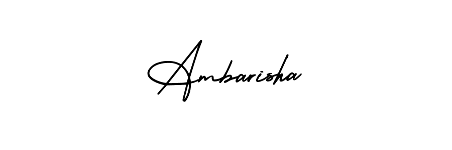 Similarly AmerikaSignatureDemo-Regular is the best handwritten signature design. Signature creator online .You can use it as an online autograph creator for name Ambarisha. Ambarisha signature style 3 images and pictures png