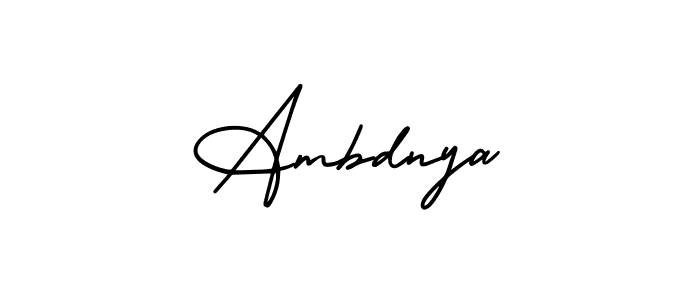 Ambdnya stylish signature style. Best Handwritten Sign (AmerikaSignatureDemo-Regular) for my name. Handwritten Signature Collection Ideas for my name Ambdnya. Ambdnya signature style 3 images and pictures png