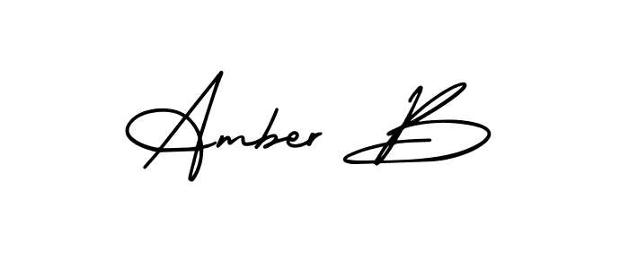 How to Draw Amber B signature style? AmerikaSignatureDemo-Regular is a latest design signature styles for name Amber B. Amber B signature style 3 images and pictures png