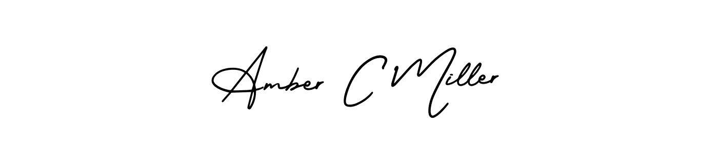 Also You can easily find your signature by using the search form. We will create Amber C Miller name handwritten signature images for you free of cost using AmerikaSignatureDemo-Regular sign style. Amber C Miller signature style 3 images and pictures png