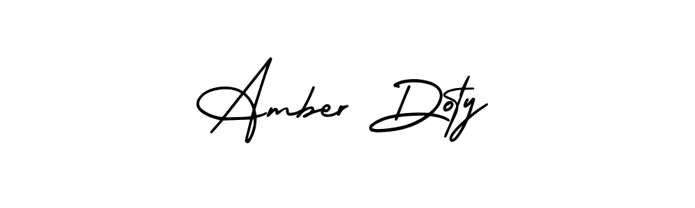 Use a signature maker to create a handwritten signature online. With this signature software, you can design (AmerikaSignatureDemo-Regular) your own signature for name Amber Doty. Amber Doty signature style 3 images and pictures png