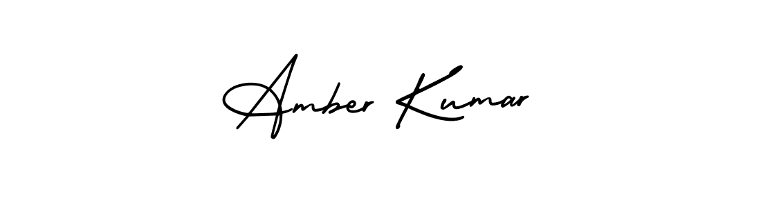 The best way (AmerikaSignatureDemo-Regular) to make a short signature is to pick only two or three words in your name. The name Amber Kumar include a total of six letters. For converting this name. Amber Kumar signature style 3 images and pictures png