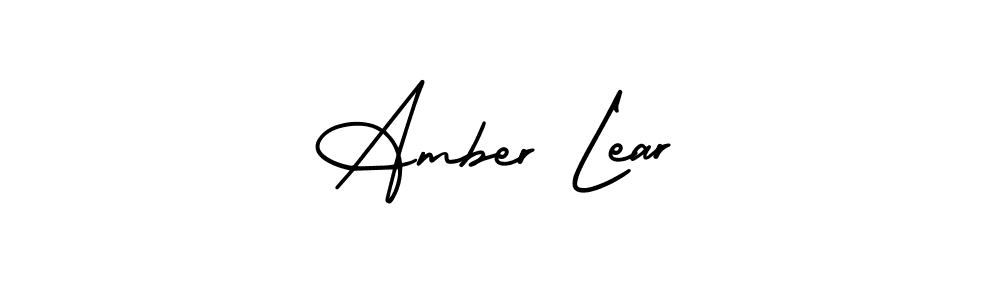The best way (AmerikaSignatureDemo-Regular) to make a short signature is to pick only two or three words in your name. The name Amber Lear include a total of six letters. For converting this name. Amber Lear signature style 3 images and pictures png