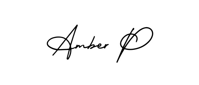 How to make Amber P signature? AmerikaSignatureDemo-Regular is a professional autograph style. Create handwritten signature for Amber P name. Amber P signature style 3 images and pictures png