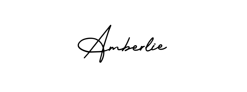 Best and Professional Signature Style for Amberlie. AmerikaSignatureDemo-Regular Best Signature Style Collection. Amberlie signature style 3 images and pictures png