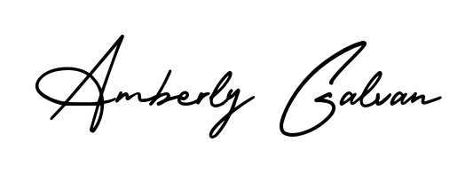 The AmerikaSignatureDemo-Regular lettering style adds unique flourish to name Amberly Galvan. Stand out with a custom digital autograph made in seconds. Amberly Galvan signature style 3 images and pictures png