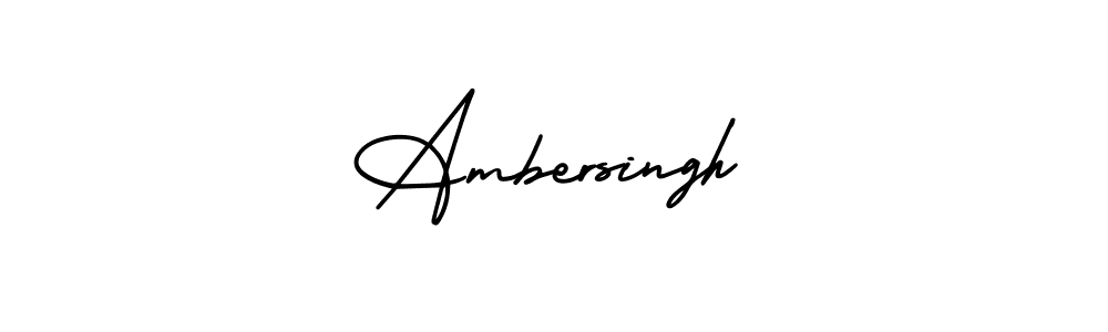 Also we have Ambersingh name is the best signature style. Create professional handwritten signature collection using AmerikaSignatureDemo-Regular autograph style. Ambersingh signature style 3 images and pictures png