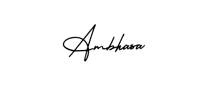 Make a short Ambhasa signature style. Manage your documents anywhere anytime using AmerikaSignatureDemo-Regular. Create and add eSignatures, submit forms, share and send files easily. Ambhasa signature style 3 images and pictures png