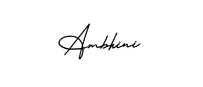 Also You can easily find your signature by using the search form. We will create Ambhini name handwritten signature images for you free of cost using AmerikaSignatureDemo-Regular sign style. Ambhini signature style 3 images and pictures png