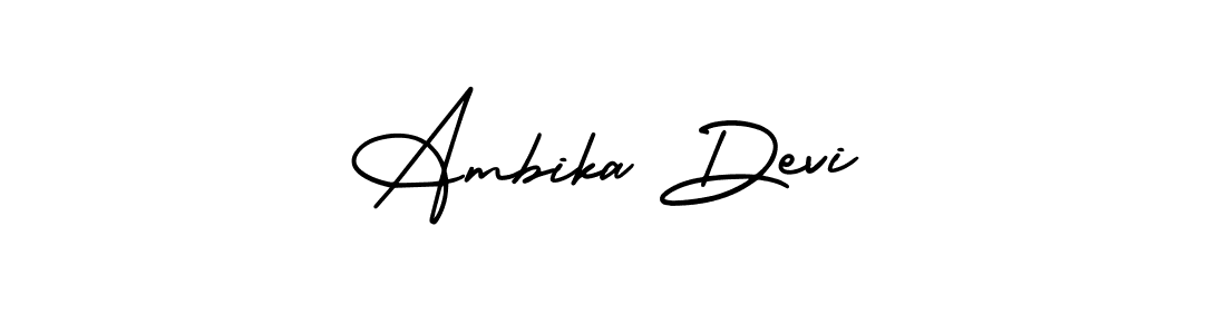 Create a beautiful signature design for name Ambika Devi. With this signature (AmerikaSignatureDemo-Regular) fonts, you can make a handwritten signature for free. Ambika Devi signature style 3 images and pictures png