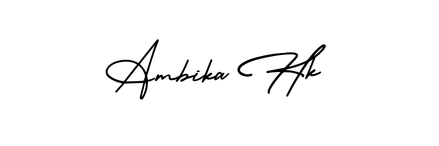 How to Draw Ambika Hk signature style? AmerikaSignatureDemo-Regular is a latest design signature styles for name Ambika Hk. Ambika Hk signature style 3 images and pictures png