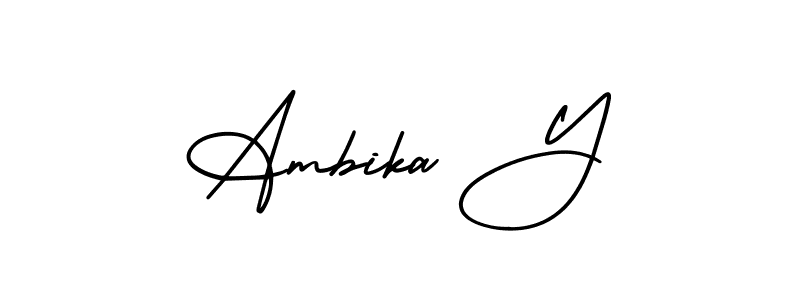 Best and Professional Signature Style for Ambika Y. AmerikaSignatureDemo-Regular Best Signature Style Collection. Ambika Y signature style 3 images and pictures png