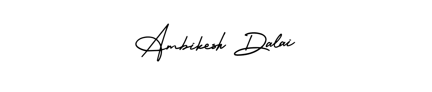 Design your own signature with our free online signature maker. With this signature software, you can create a handwritten (AmerikaSignatureDemo-Regular) signature for name Ambikesh Dalai. Ambikesh Dalai signature style 3 images and pictures png