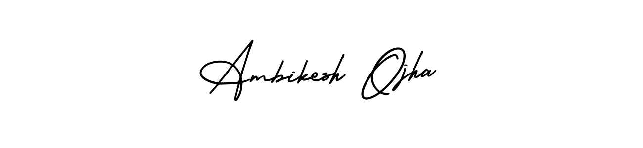 It looks lik you need a new signature style for name Ambikesh Ojha. Design unique handwritten (AmerikaSignatureDemo-Regular) signature with our free signature maker in just a few clicks. Ambikesh Ojha signature style 3 images and pictures png
