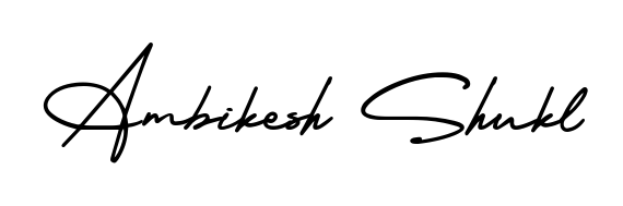 Make a beautiful signature design for name Ambikesh Shukl. With this signature (AmerikaSignatureDemo-Regular) style, you can create a handwritten signature for free. Ambikesh Shukl signature style 3 images and pictures png