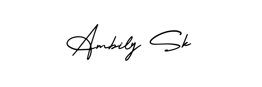 Here are the top 10 professional signature styles for the name Ambily Sk. These are the best autograph styles you can use for your name. Ambily Sk signature style 3 images and pictures png