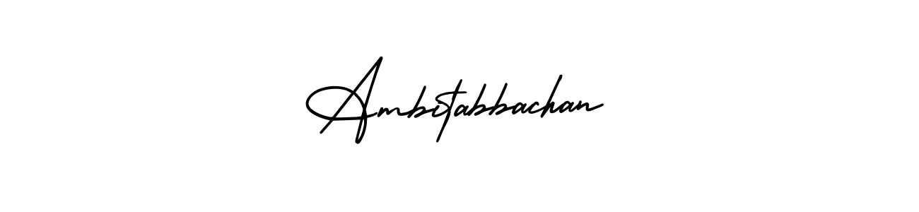 Here are the top 10 professional signature styles for the name Ambitabbachan. These are the best autograph styles you can use for your name. Ambitabbachan signature style 3 images and pictures png