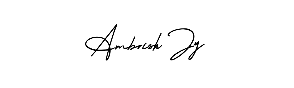 Similarly AmerikaSignatureDemo-Regular is the best handwritten signature design. Signature creator online .You can use it as an online autograph creator for name Ambrish Jy. Ambrish Jy signature style 3 images and pictures png