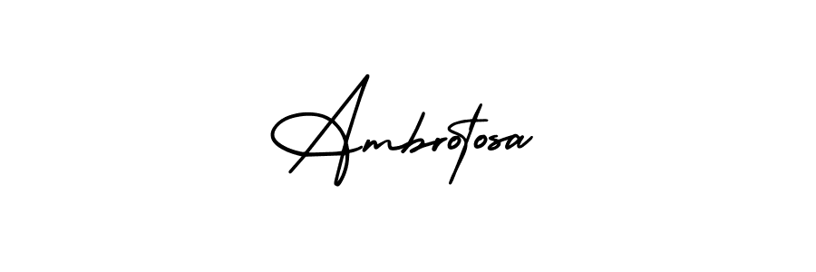You can use this online signature creator to create a handwritten signature for the name Ambrotosa. This is the best online autograph maker. Ambrotosa signature style 3 images and pictures png