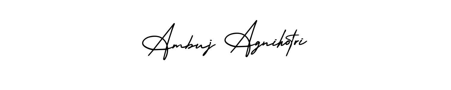 How to make Ambuj Agnihotri signature? AmerikaSignatureDemo-Regular is a professional autograph style. Create handwritten signature for Ambuj Agnihotri name. Ambuj Agnihotri signature style 3 images and pictures png