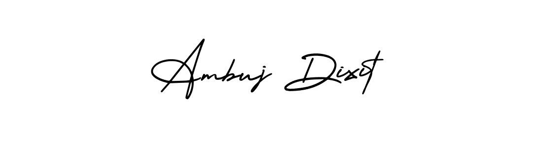 Ambuj Dixit stylish signature style. Best Handwritten Sign (AmerikaSignatureDemo-Regular) for my name. Handwritten Signature Collection Ideas for my name Ambuj Dixit. Ambuj Dixit signature style 3 images and pictures png