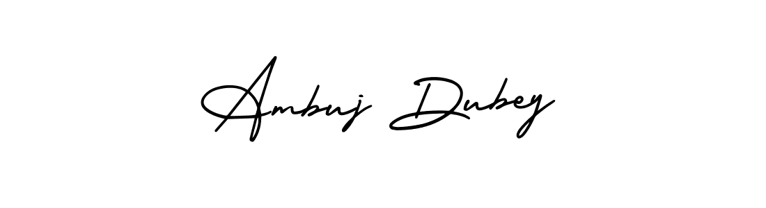 Design your own signature with our free online signature maker. With this signature software, you can create a handwritten (AmerikaSignatureDemo-Regular) signature for name Ambuj Dubey. Ambuj Dubey signature style 3 images and pictures png