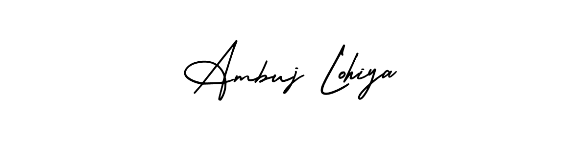 Make a short Ambuj Lohiya signature style. Manage your documents anywhere anytime using AmerikaSignatureDemo-Regular. Create and add eSignatures, submit forms, share and send files easily. Ambuj Lohiya signature style 3 images and pictures png