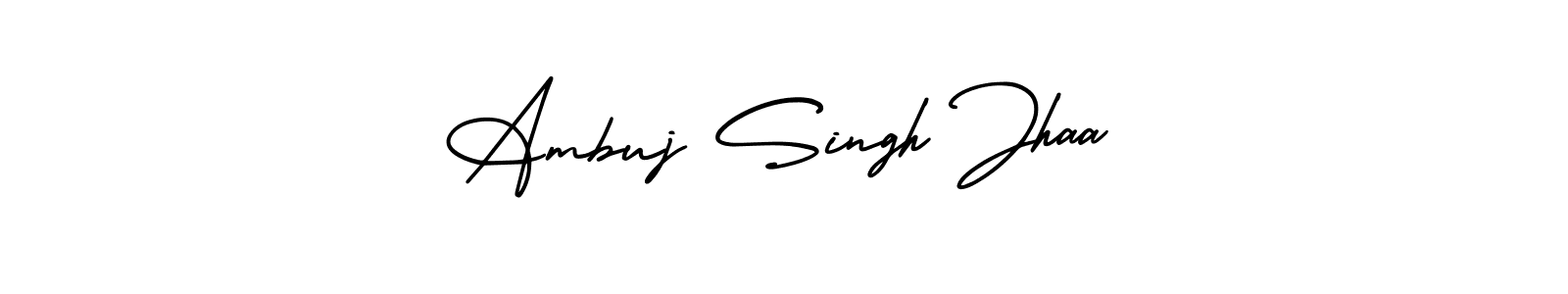 Similarly AmerikaSignatureDemo-Regular is the best handwritten signature design. Signature creator online .You can use it as an online autograph creator for name Ambuj Singh Jhaa. Ambuj Singh Jhaa signature style 3 images and pictures png