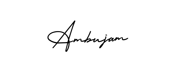 You can use this online signature creator to create a handwritten signature for the name Ambujam. This is the best online autograph maker. Ambujam signature style 3 images and pictures png