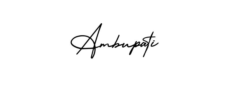 if you are searching for the best signature style for your name Ambupati. so please give up your signature search. here we have designed multiple signature styles  using AmerikaSignatureDemo-Regular. Ambupati signature style 3 images and pictures png