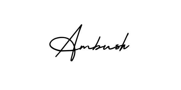 Also You can easily find your signature by using the search form. We will create Ambush name handwritten signature images for you free of cost using AmerikaSignatureDemo-Regular sign style. Ambush signature style 3 images and pictures png