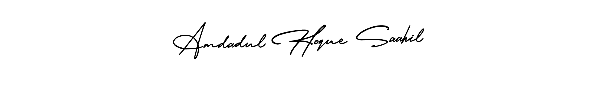 Also we have Amdadul Hoque Saahil name is the best signature style. Create professional handwritten signature collection using AmerikaSignatureDemo-Regular autograph style. Amdadul Hoque Saahil signature style 3 images and pictures png