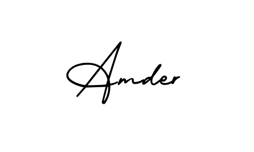 You should practise on your own different ways (AmerikaSignatureDemo-Regular) to write your name (Amder) in signature. don't let someone else do it for you. Amder signature style 3 images and pictures png