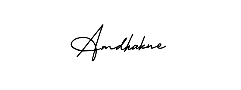 Also we have Amdhakne name is the best signature style. Create professional handwritten signature collection using AmerikaSignatureDemo-Regular autograph style. Amdhakne signature style 3 images and pictures png