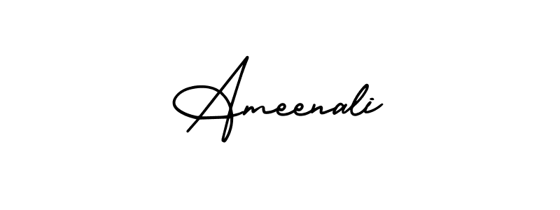 Also You can easily find your signature by using the search form. We will create Ameenali name handwritten signature images for you free of cost using AmerikaSignatureDemo-Regular sign style. Ameenali signature style 3 images and pictures png