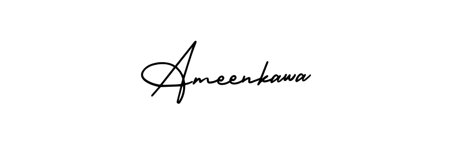 Make a beautiful signature design for name Ameenkawa. Use this online signature maker to create a handwritten signature for free. Ameenkawa signature style 3 images and pictures png