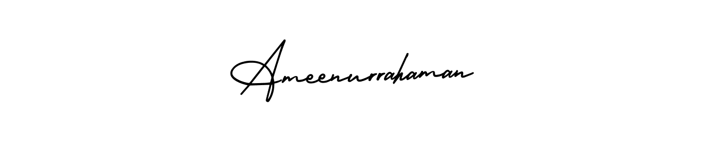 AmerikaSignatureDemo-Regular is a professional signature style that is perfect for those who want to add a touch of class to their signature. It is also a great choice for those who want to make their signature more unique. Get Ameenurrahaman name to fancy signature for free. Ameenurrahaman signature style 3 images and pictures png