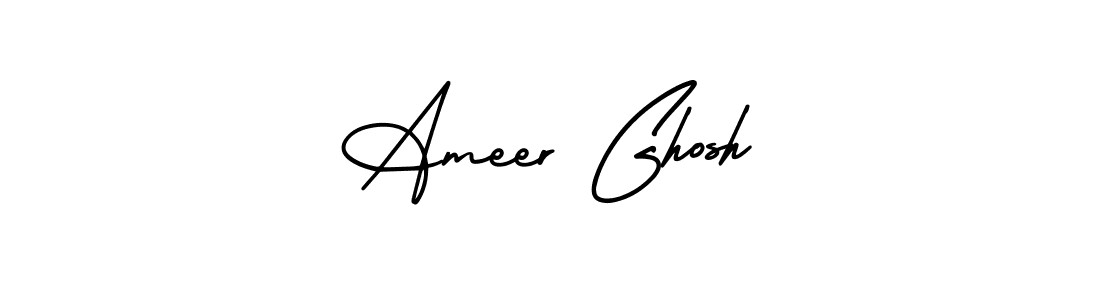 Design your own signature with our free online signature maker. With this signature software, you can create a handwritten (AmerikaSignatureDemo-Regular) signature for name Ameer Ghosh. Ameer Ghosh signature style 3 images and pictures png