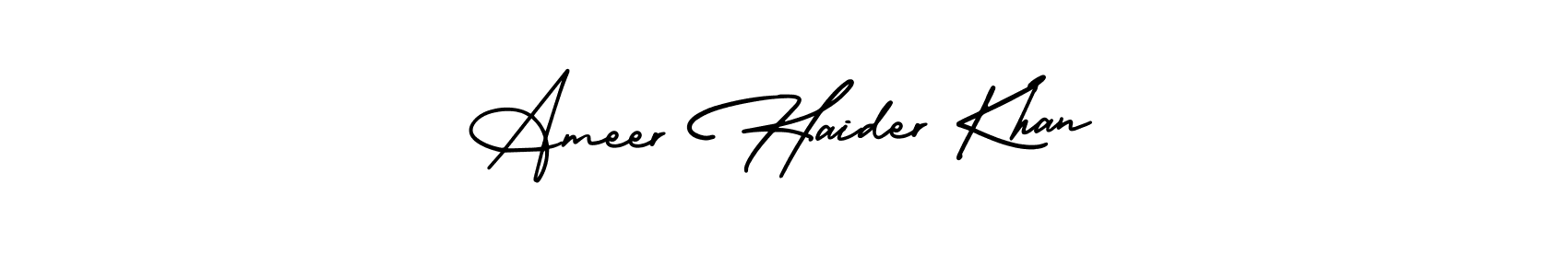 Also we have Ameer Haider Khan name is the best signature style. Create professional handwritten signature collection using AmerikaSignatureDemo-Regular autograph style. Ameer Haider Khan signature style 3 images and pictures png