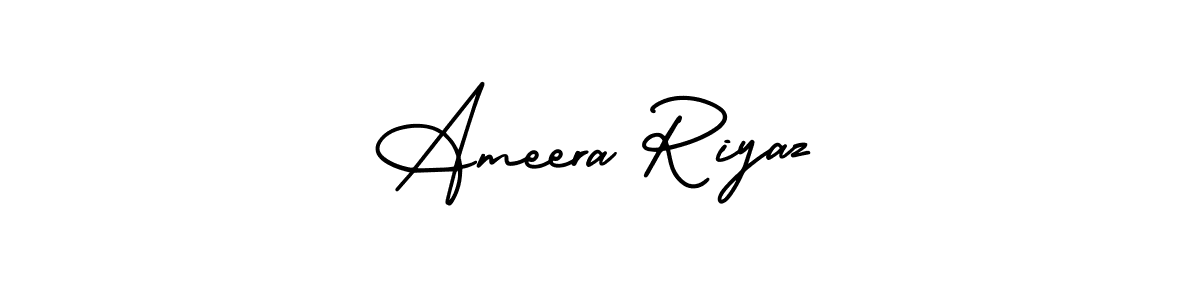 Make a beautiful signature design for name Ameera Riyaz. Use this online signature maker to create a handwritten signature for free. Ameera Riyaz signature style 3 images and pictures png