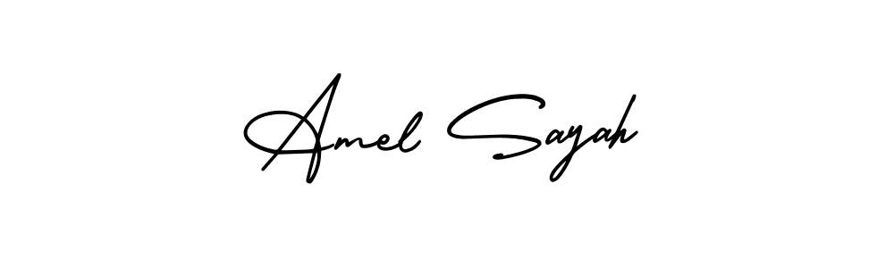 You can use this online signature creator to create a handwritten signature for the name Amel Sayah. This is the best online autograph maker. Amel Sayah signature style 3 images and pictures png